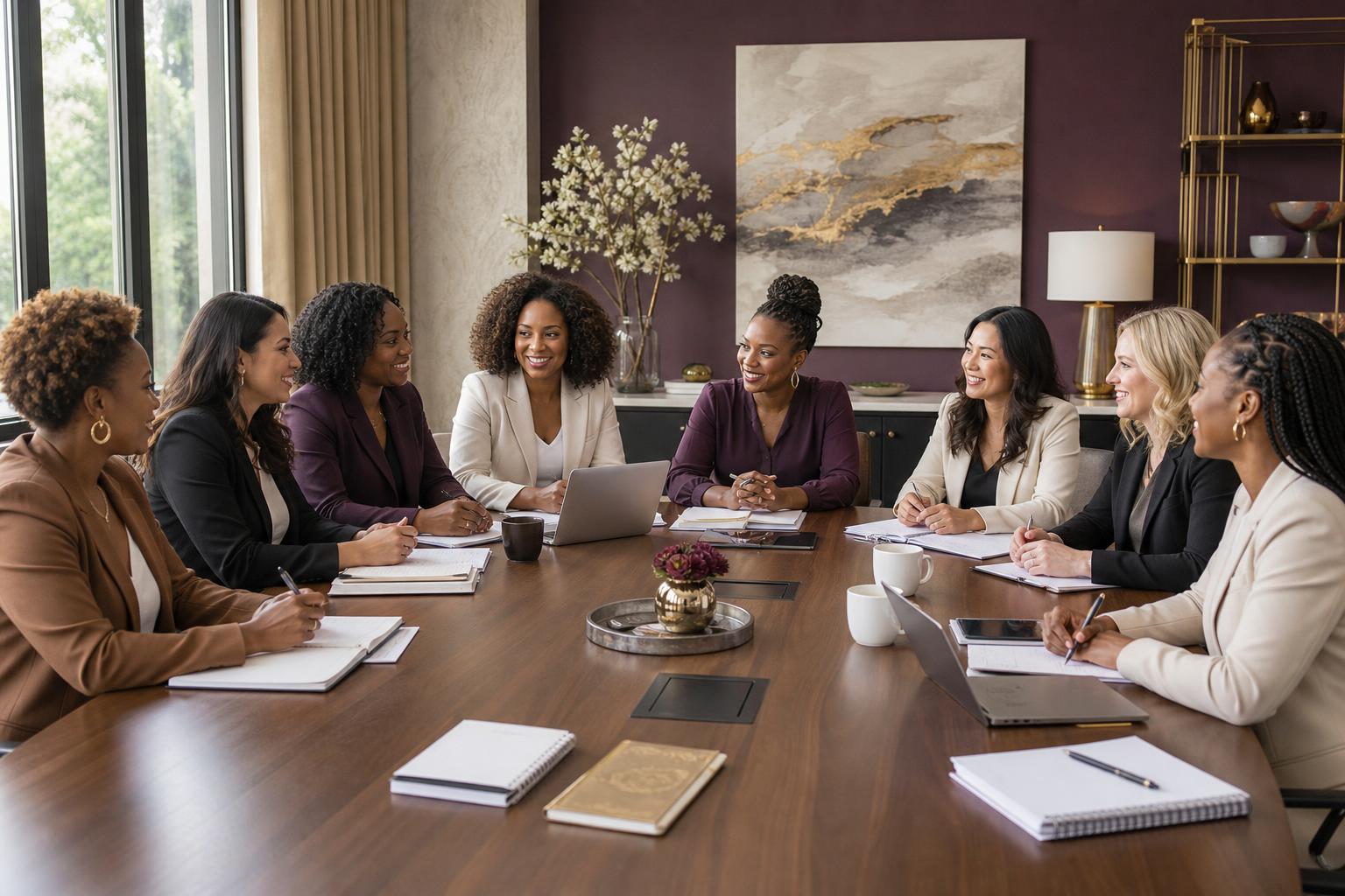 Group of professional women leaders